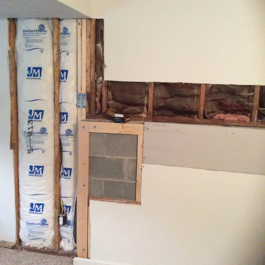 Wall insulation replacement during Contents Cleaning & Restoration in Holden